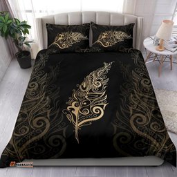 Light Silver Fern New Zealand Bedding Set Golden