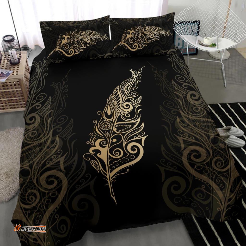Light Silver Fern New Zealand Bedding Set Golden