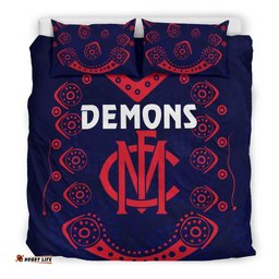 Melbourne Demons Indigenous Bedding Set Football