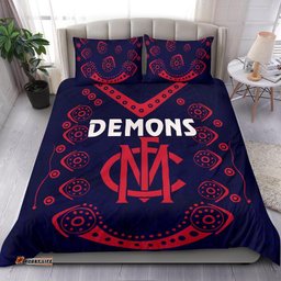 Melbourne Demons Indigenous Bedding Set Football