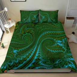 New Zealand Bedding Set, Koru Fern Duvet Cover And Pillow Case Abstract Style 02