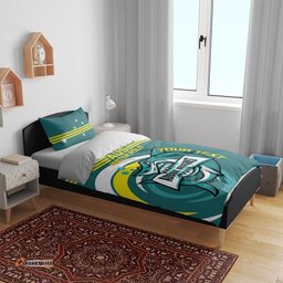 Custom Australia Water Polo 2024 Bedding Set Aussie Shark Sporty Version