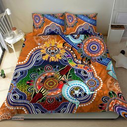 Personalised Tigers NAIDOC Week 2024 Bedding Set Australia Aboriginal Dot Painting DT02