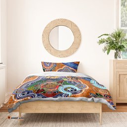Personalised Tigers NAIDOC Week 2024 Bedding Set Australia Aboriginal Dot Painting DT02