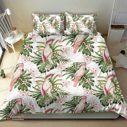 Australia Pink Cockatoo Bedding Set Aussie Orchids Seamless Pattern