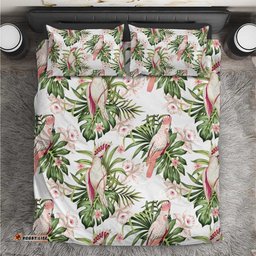 Australia Pink Cockatoo Bedding Set Aussie Orchids Seamless Pattern