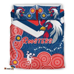 RooSTERS Bedding Set - Red Aboriginal Rugby