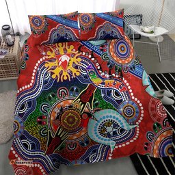 Custom NAIDOC Week 2024 Sydney Swans Bedding Set Australia Aboriginal Dot Painting DT02