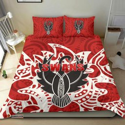 Sydney Bedding Set Simple Indigenous Swans