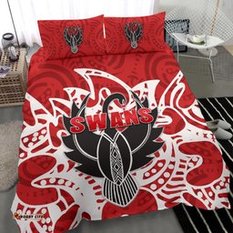 Sydney Bedding Set Simple Indigenous Swans