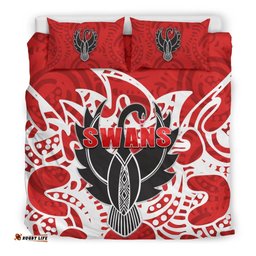 Sydney Bedding Set Simple Indigenous Swans