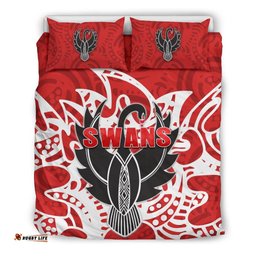 Sydney Bedding Set Simple Indigenous Swans