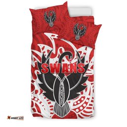 Sydney Bedding Set Simple Indigenous Swans