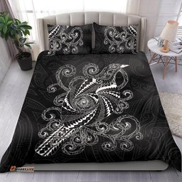 New Zealand Bedding Set, Tui Bird Tattoo Duvet Cover