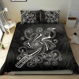 New Zealand Bedding Set, Tui Bird Tattoo Duvet Cover