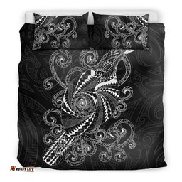 New Zealand Bedding Set, Tui Bird Tattoo Duvet Cover