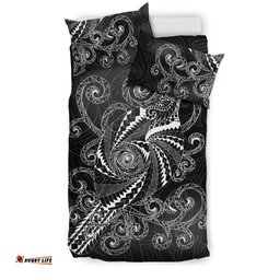 New Zealand Bedding Set, Tui Bird Tattoo Duvet Cover