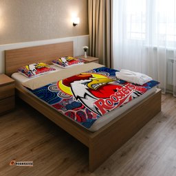 Roosters Indigenous Rugby Custom Bedding Set - Protection Under the Sun RLT13