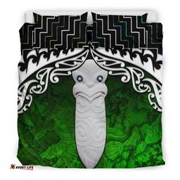 New Zealand Maori Taiaha Mauri Poutama Bedding Set