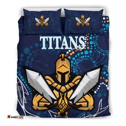 Gold Coast Bedding Set Titans Gladiator Indigenous