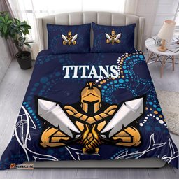 Gold Coast Bedding Set Titans Gladiator Indigenous