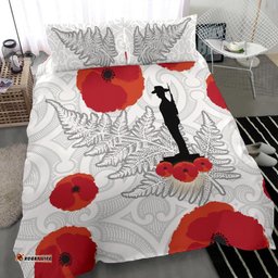 Anzac Maori Bedding Set Silver Fern Lest For Get