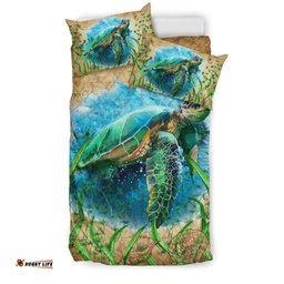 Polynesian Bedding Set Sea Turtle Vintage