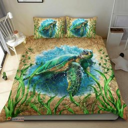 Polynesian Bedding Set Sea Turtle Vintage
