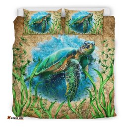 Polynesian Bedding Set Sea Turtle Vintage