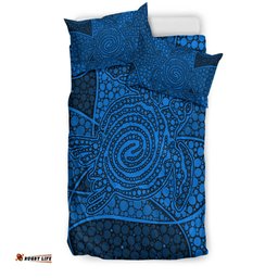 Turtle Bedding Set Aboriginal Blue Style