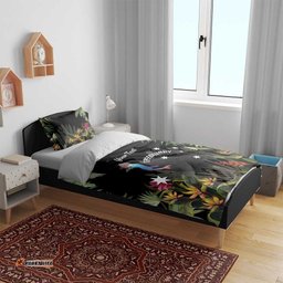 Personalised Australia Cassowary Bedding Set Dinosaur Bird Rainforest Vibes