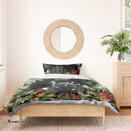 Personalised Australia Cassowary Bedding Set Dinosaur Bird Rainforest Vibes