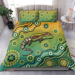 Goanna Aboriginal style Dot Artwork Bedding Set