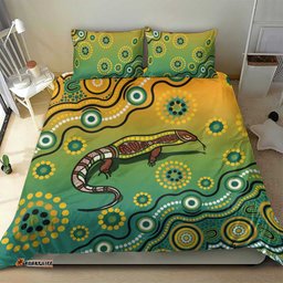 Goanna Aboriginal style Dot Artwork Bedding Set