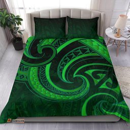 New Zealand Maori Mangopare Bedding Set Polynesian Green