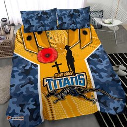 Titans Bedding Set Gold Coast ANZAC Day Armor Version