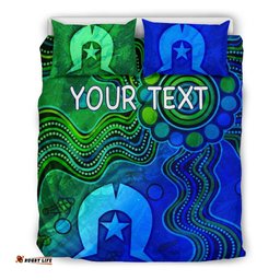 Custom Aboriginal Bedding Set, Torres Strait Islands Flag