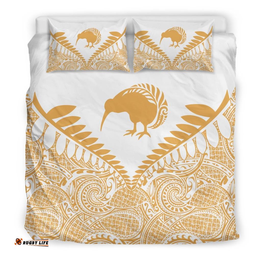 New Zealand Koru Bedding Set, Kiwi Bird Duvet Cover And Pillow Case 07