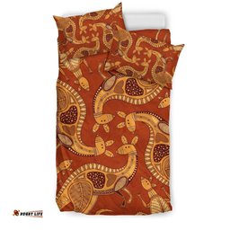 Aboriginal Bedding Sets, Kangaroo Patterns Animals Art
