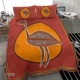 Aboriginal Bedding Set - Indigenous Emu