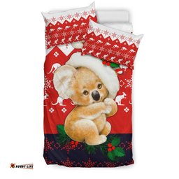 Christmas Bedding Sets - Koala Bed Kangaroo Symbol Snowflakes Sets