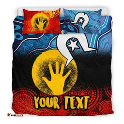 Custom Aboriginal Bedding Set - Aboriginal and Torres Strait Islanders Flag
