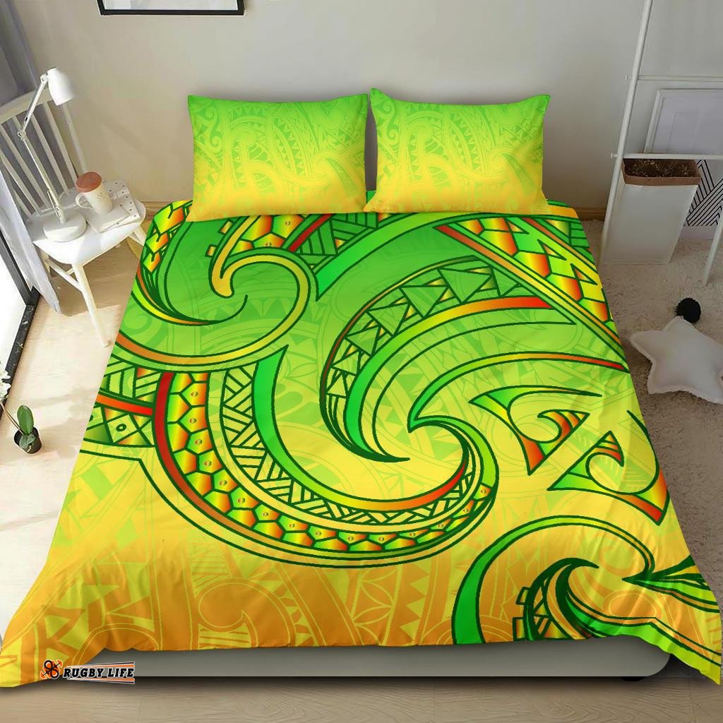 New Zealand Maori Mangopare Bedding Set Polynesian Rasta