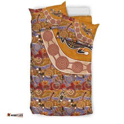 Aboriginal Bedding Sets, Lizard Patterns Boomerang Crocodile Kangaroo