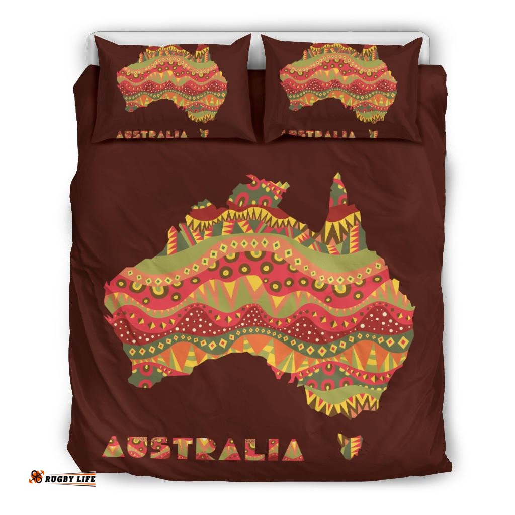 Aboriginal Bedding Sets, Australia Map Patterns