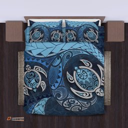 Maori Turtles New Zealand Bedding Set Blue