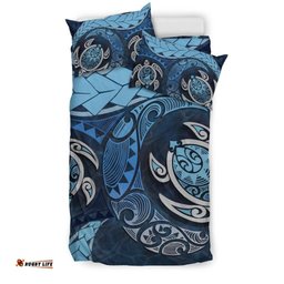 Maori Turtles New Zealand Bedding Set Blue