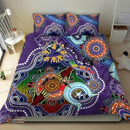 Personalised Storm NAIDOC Week 2024 Bedding Set Australia Aboriginal Dot Painting DT02