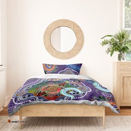 Personalised Storm NAIDOC Week 2024 Bedding Set Australia Aboriginal Dot Painting DT02