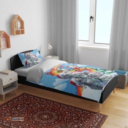 Australia Koala Christmas Bedding Set Santa Claus Ho Ho Ho